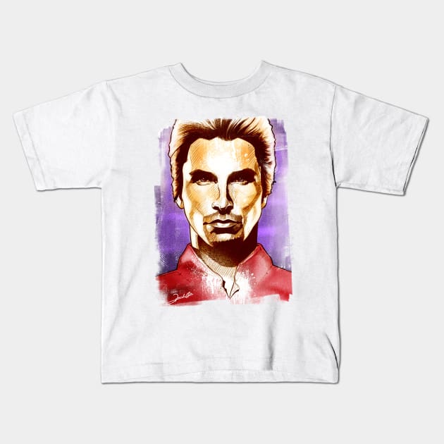 Christian Bale Kids T-Shirt by renatodsc